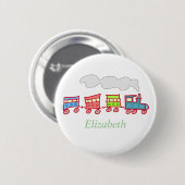 Badge Rond 5 Cm Train Cute Toy (Devant & derrière)