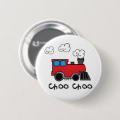 Badge Rond 5 Cm Train de Choo Choo (Devant & derrière)