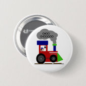 Badge Rond 5 Cm Train de Choo Choo (Devant & derrière)