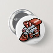 Badge Rond 5 Cm Train de jouets (Devant & derrière)