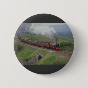 Badge Rond 5 Cm Train de vapeur