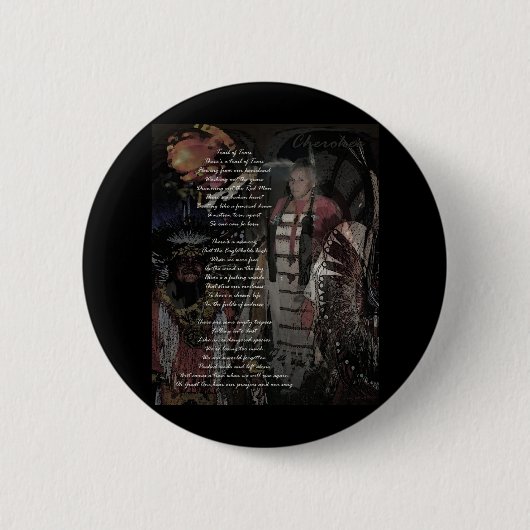 Badge Rond 5 Cm traînée des larmes (Devant)