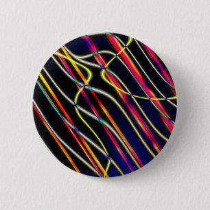 Badge Rond 5 Cm Traînées lumineuses d'OVNI - 2