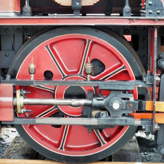 BADGE ROND 5 CM TRAINS À VAPEUR