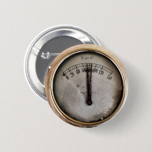 BADGE ROND 5 CM TRAINS À VAPEUR (Devant & derrière)