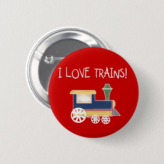 BADGE ROND 5 CM TRAINS D'AMOUR (Devant & derrière)