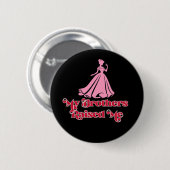 Badge Rond 5 Cm Traitement de princesse (Devant & derrière)