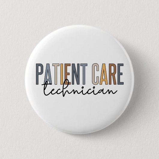 Badge Rond 5 Cm Traitement des patients Technicien Dons PCT (Devant)