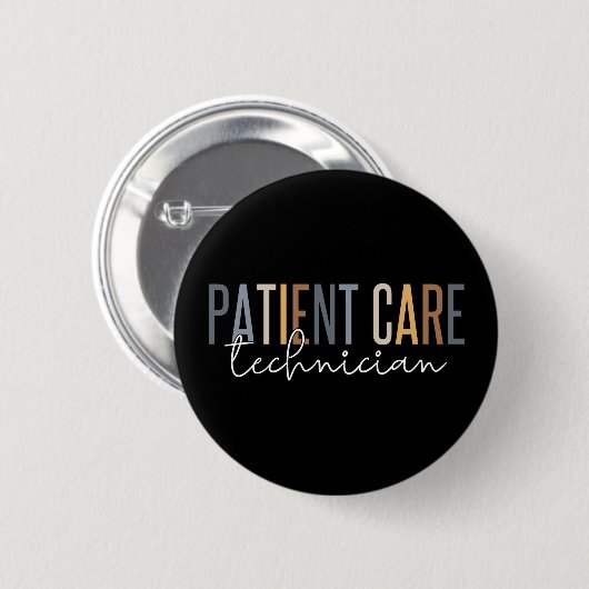 Badge Rond 5 Cm Traitement des patients Technicien Dons PCT (Devant & derrière)