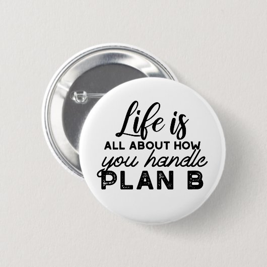 Badge Rond 5 Cm Traiter les devis du plan B (Devant & derrière)