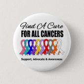 Badge Rond 5 Cm Traiter tous les cancers (Devant)