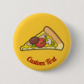 Badge Rond 5 Cm Tranche de pizza (Devant)