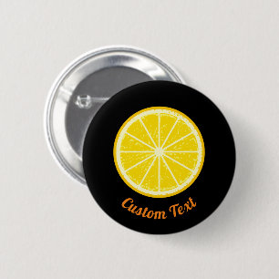 Badge Rond 5 Cm tranche orange