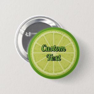 Badge Rond 5 Cm Tranches de chaux