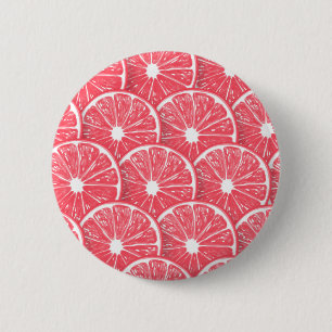 Badge Rond 5 Cm Tranches de pamplemousse