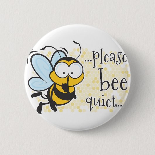 Badge Rond 5 Cm Tranquillité d'abeille (Devant)