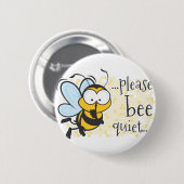 Badge Rond 5 Cm Tranquillité d'abeille (Devant & derrière)