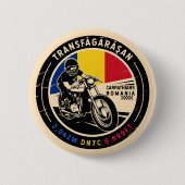 Badge Rond 5 Cm Transfagarasan | Roumanie | Motorcycle (Devant)