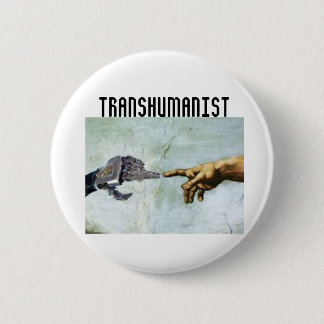 Badge Rond 5 Cm Transhumanism