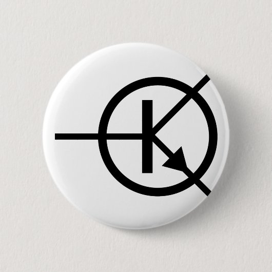 Badge Rond 5 Cm transistor (Devant)