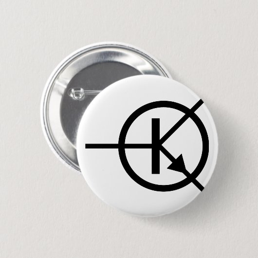 Badge Rond 5 Cm transistor (Devant & derrière)