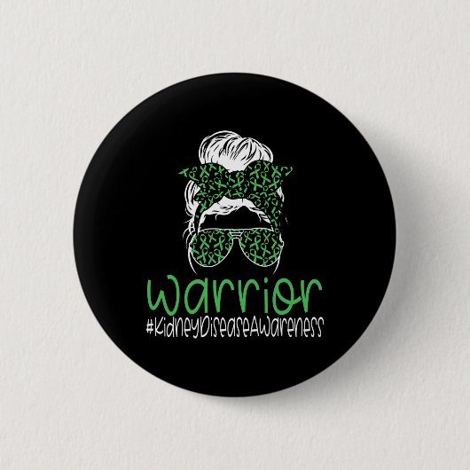 Badge Rond 5 Cm Transplantation du ruban vert M (Devant)