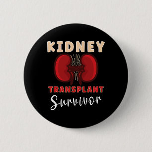 Badge Rond 5 Cm Transplanter Rein Donateur Maladie rénale 1
