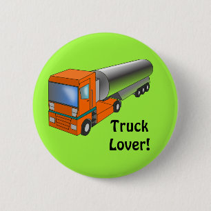 Badge Rond 5 Cm Transporteur lourd de camion-citerne à gaz pour en