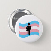 Badge Rond 5 Cm Transsexuel (Devant & derrière)