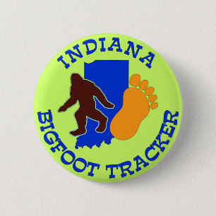 Badge Rond 5 Cm Traqueur de l'Indiana Bigfoot