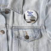 Badge Rond 5 Cm Travail à domicile (En situation)