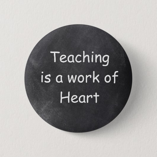 Badge Rond 5 Cm Travail d'enseignement Art Chalkboard Design Idée  (Devant)