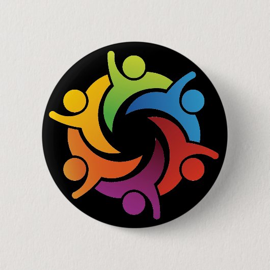 Badge Rond 5 Cm Travail d'équipe - SRF (Devant)