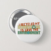 Badge Rond 5 Cm Travail Recyclé (Devant & derrière)
