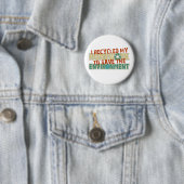 Badge Rond 5 Cm Travail Recyclé (En situation)