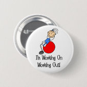 Badge Rond 5 Cm Travailler à établir le bouton (Devant & derrière)