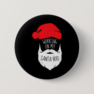 Badge Rond 5 Cm Travailler Mon Père Noël Bod Christmas Papa Bod