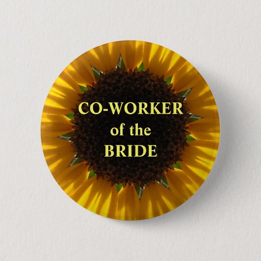 Badge Rond 5 Cm Travailleur de Co de la jeune mariée (Devant)