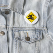 Badge Rond 5 Cm Traversée du monstre (En situation)
