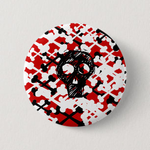 Badge Rond 5 Cm Traverses multicolores