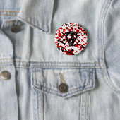 Badge Rond 5 Cm Traverses multicolores (En situation)