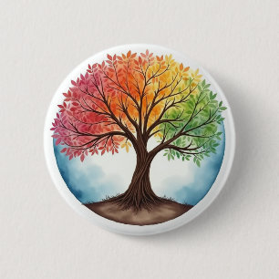 Badge Rond 5 Cm Tree of Life