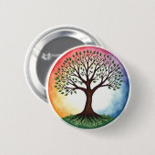 Badge Rond 5 Cm Tree of Life (Devant & derrière)