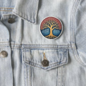 Badge Rond 5 Cm Tree of Life (En situation)