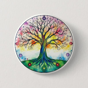 Badge Rond 5 Cm Tree of Life