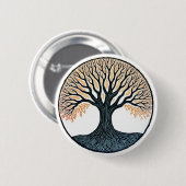 Badge Rond 5 Cm Tree of Life (Devant & derrière)