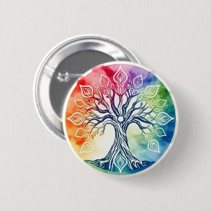 Badge Rond 5 Cm Tree of Life