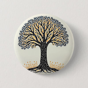 Badge Rond 5 Cm Tree of Life