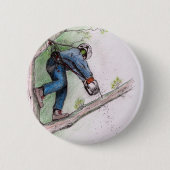 Badge Rond 5 Cm Tree Surgeon Arborist (Devant)