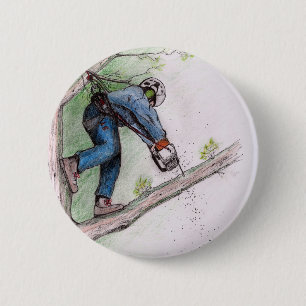 Badge Rond 5 Cm Tree Surgeon Arborist